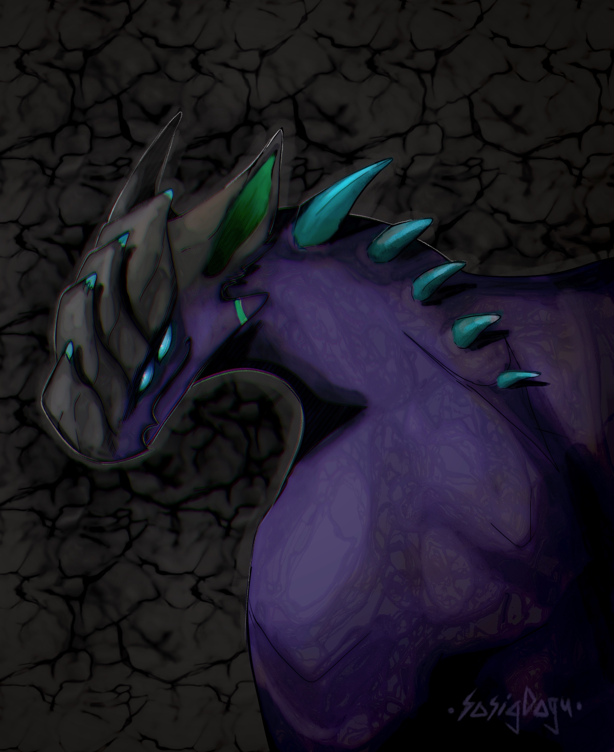 Art by LongestHellHound (Artfight)